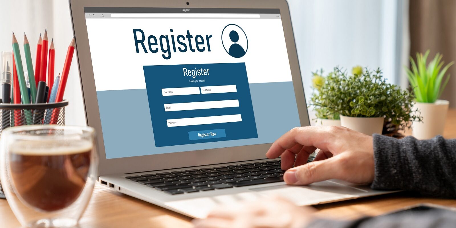Online registration form for modish form filling